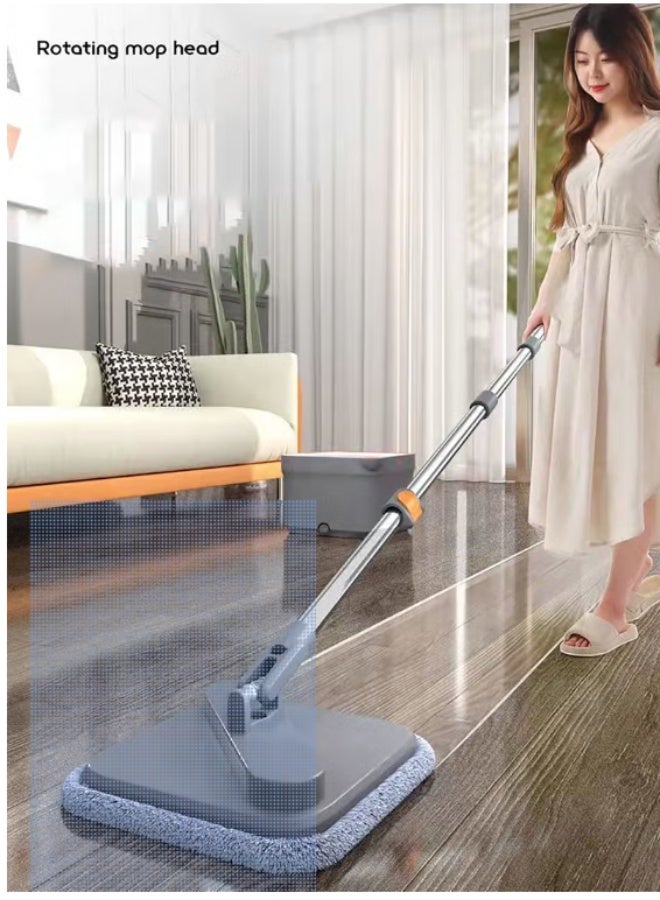dreamons link Spin Mop Bucket Set, 360 Degree Foldable Spinning Mop with Self Separation Dirty and Clean Water System, Easy Wring Floor Mop for Floor Cleaning on Home Kitchen - Image 2